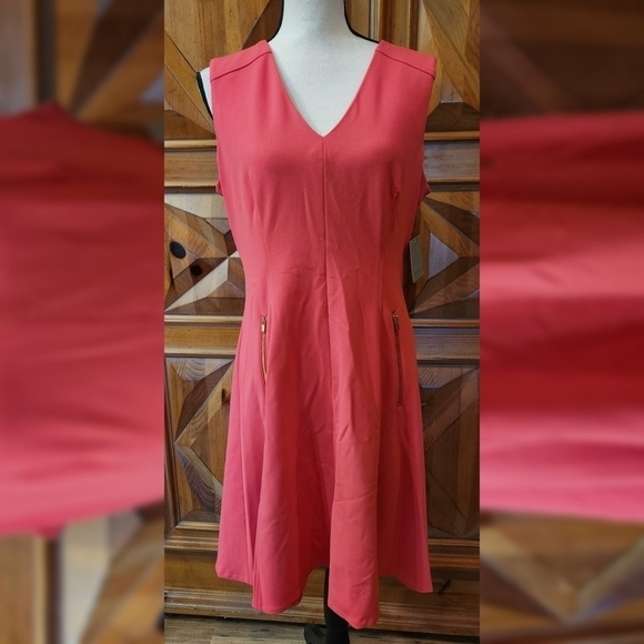 Marc New York Dresses & Skirts - Marc New York Salmon Fit And Flare Dress Sz 12